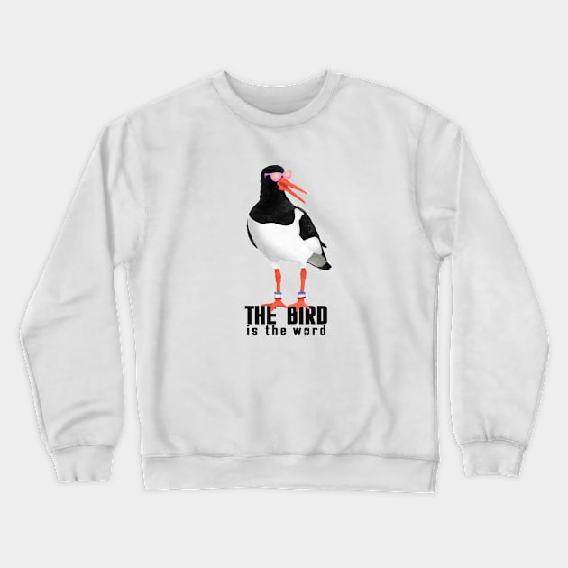 Cool bird dude with sunglasses and fashion sweatbands Crewneck Sweatshirt by OK SKETCHY